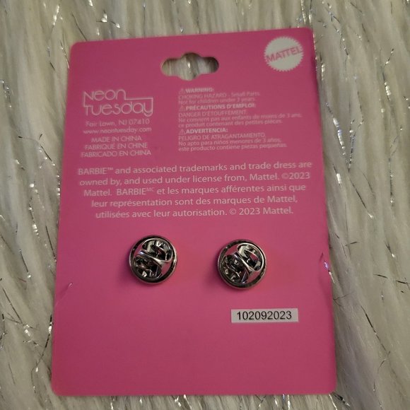 Barbie Logo with Palm Trees Enamel Pin - Picture 2 of 5